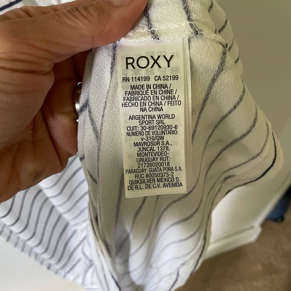 Roxy Striped Tunic Dress Women's size xsmall. - Picture 4 of 6